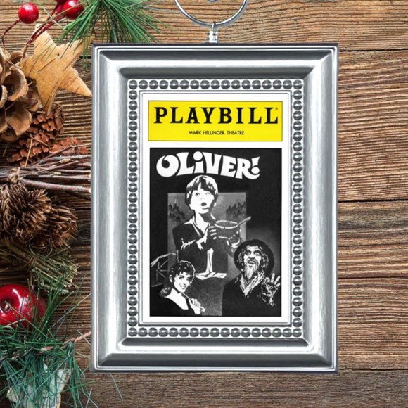 Oliver Playbill‎ Musical Broadway Memorabilia Christmas Tree Ornament - Picture 1 of 3